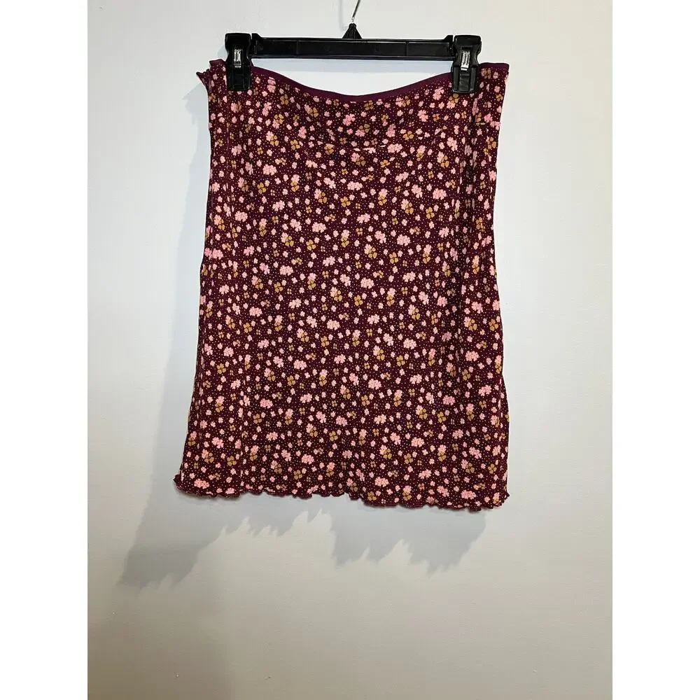 Free People Floral Print‎ Skirt Size 10 Knee Length